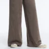 Pantalones de pierna recta con rayas asimétricas y modal