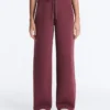 Pantalones de pierna recta de mezcla de algodón Pantalones de pierna recta de mezcla de algodón