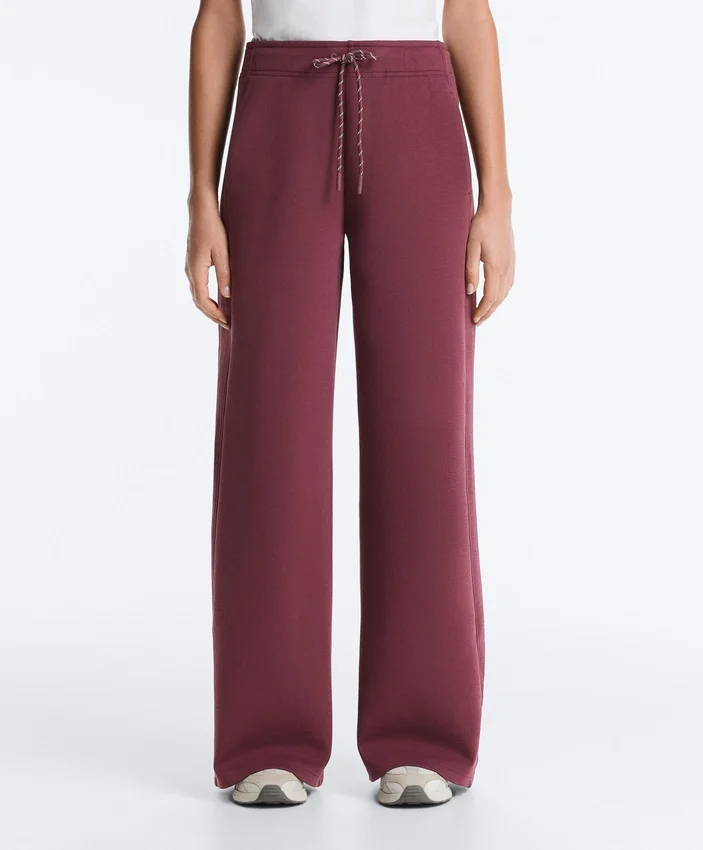Pantalones de pierna recta de mezcla de algodón Pantalones de pierna recta de mezcla de algodón