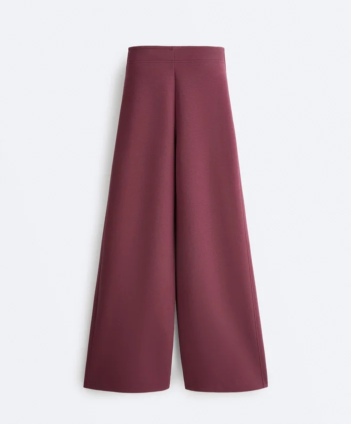 Pantalones de pierna recta de mezcla de algodón Pantalones de pierna recta de mezcla de algodón
