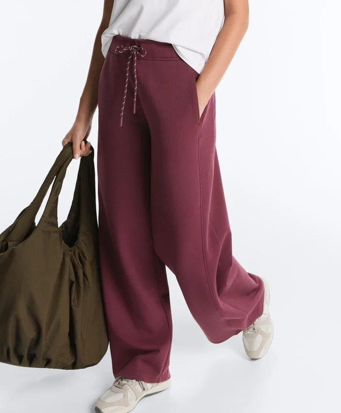 Pantalones de pierna recta de mezcla de algodón Pantalones de pierna recta de mezcla de algodón