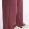 Pantalones de pierna recta de mezcla de algodón Pantalones de pierna recta de mezcla de algodón