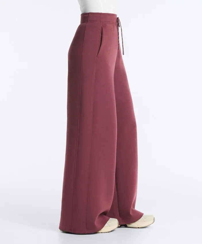 Pantalones de pierna recta de mezcla de algodón Pantalones de pierna recta de mezcla de algodón