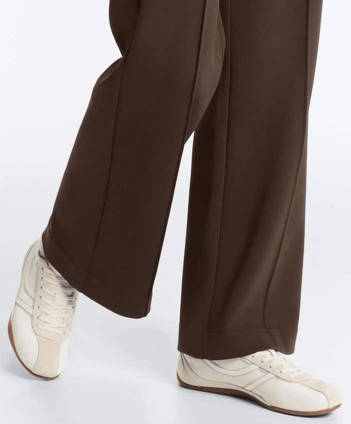 Pantalones de piqué ajustados de talle bajo con algodón Pantalones de piqué ajustados de talle bajo con algodón