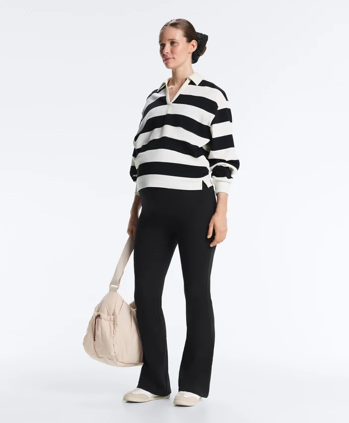 Pantalones de premamá Comfortlux de 80 cm con corte acampanado Pantalones de premamá Comfortlux de 80 cm con corte acampanado