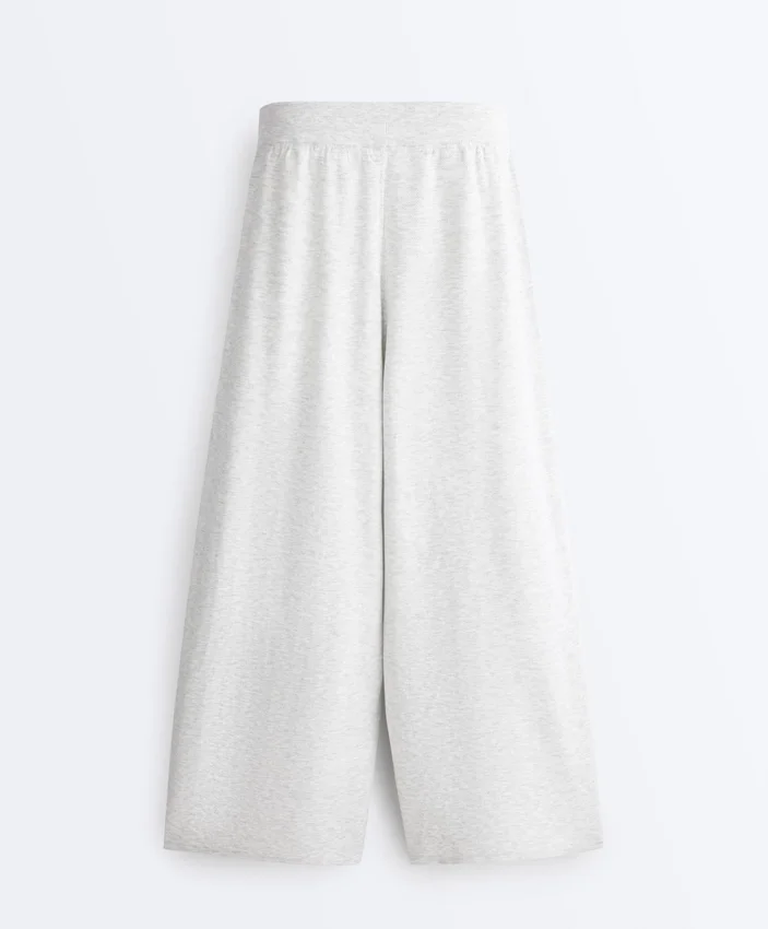 Pantalones de punto de corte recto Pantalones de punto de corte recto