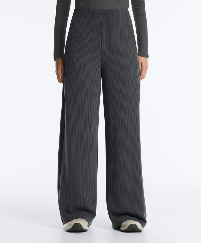 Pantalones de rayas asimétricas con modal Pantalones de rayas asimétricas con modal