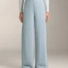 Pantalones de rayas asimétricas con modal Pantalones de rayas asimétricas con modal