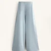 Pantalones de rayas asimétricas con modal Pantalones de rayas asimétricas con modal