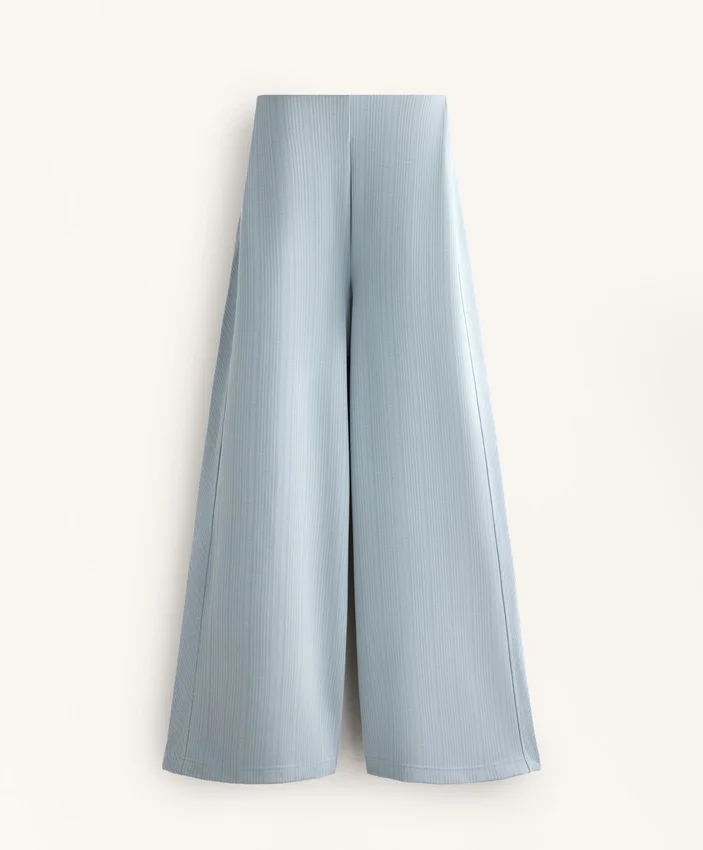 Pantalones de rayas asimétricas con modal Pantalones de rayas asimétricas con modal