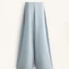 Pantalones de rayas asimétricas con modal Pantalones de rayas asimétricas con modal