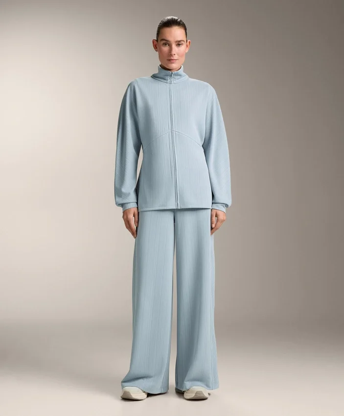 Pantalones de rayas asimétricas con modal Pantalones de rayas asimétricas con modal