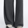 Pantalones de rayas asimétricas con modal Pantalones de rayas asimétricas con modal