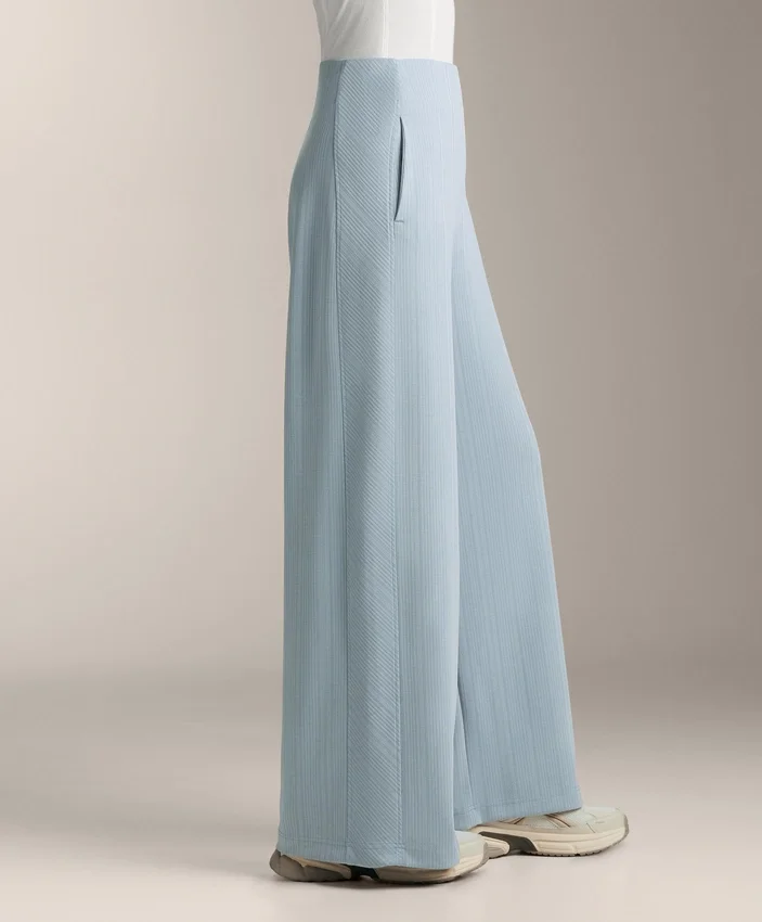 Pantalones de rayas asimétricas con modal Pantalones de rayas asimétricas con modal