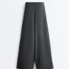 Pantalones de rayas asimétricas con modal Pantalones de rayas asimétricas con modal