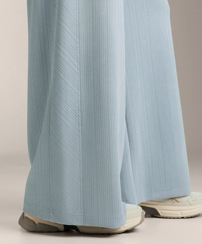 Pantalones de rayas asimétricas con modal Pantalones de rayas asimétricas con modal