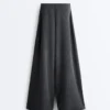 Pantalones de rayas asimétricas con modal Pantalones de rayas asimétricas con modal