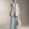 Pantalones de rayas asimétricas con modal Pantalones de rayas asimétricas con modal