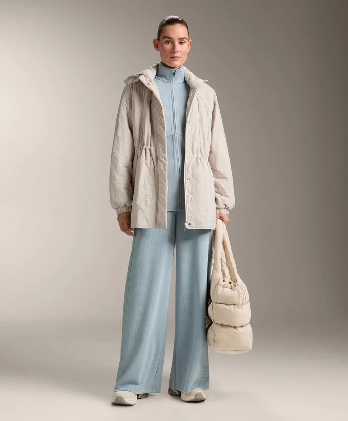 Pantalones de rayas asimétricas con modal Pantalones de rayas asimétricas con modal