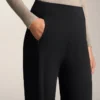 Pantalones de talle alto, cálidos y de pierna recta