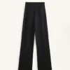 Pantalones de talle alto, cálidos y de pierna recta
