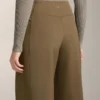Pantalones de talle alto con efecto neopreno y corte recto