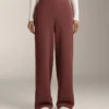 Pantalones de talle alto con ribete y modal Soft Touch