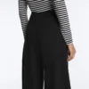 Pantalones de talle alto y pierna ancha con efecto neopreno Pantalones de talle alto y pierna ancha con efecto neopreno