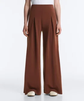 Pantalones largos con modal Soft Touch y detalle de pliegues