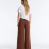 Pantalones largos con modal Soft Touch y detalle de pliegues