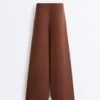 Pantalones largos con modal Soft Touch y detalle de pliegues