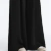 Pantalones largos de pierna ancha con modal Soft Touch y pliegues