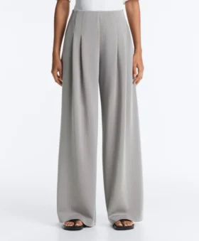 Pantalones largos plisados con modal Soft Touch