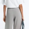 Pantalones largos plisados con modal Soft Touch Pantalones largos plisados con modal Soft Touch