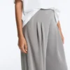 Pantalones largos plisados con modal Soft Touch Pantalones largos plisados con modal Soft Touch