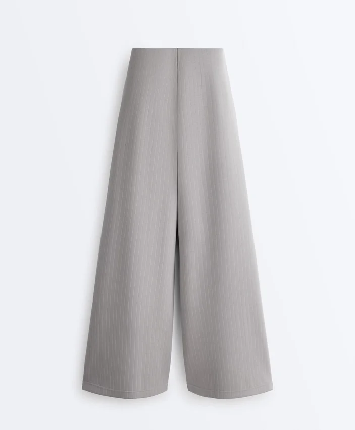 Pantalones largos plisados con modal Soft Touch Pantalones largos plisados con modal Soft Touch