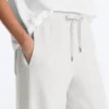 Pantalones rectos de algodón jaspeado Pantalones rectos de algodón jaspeado
