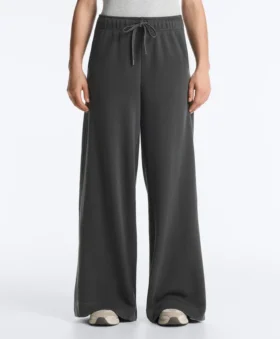 Pantalones rectos de mezcla de algodón y forro polar Pantalones rectos de mezcla de algodón y forro polar
