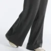 Pantalones rectos de mezcla de algodón y forro polar Pantalones rectos de mezcla de algodón y forro polar