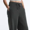 Pantalones rectos de mezcla de algodón y forro polar Pantalones rectos de mezcla de algodón y forro polar