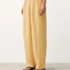 Pantalones rectos de mezcla de lyocell y 24 % de lino Pantalones rectos de mezcla de lyocell y 24 % de lino