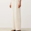 Pantalones rectos de mezcla de lyocell y 24 % de lino Pantalones rectos de mezcla de lyocell y 24 % de lino