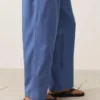 Pantalones rectos de mezcla de lyocell y 24 % de lino Pantalones rectos de mezcla de lyocell y 24 % de lino
