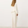 Pantalones rectos de mezcla de lyocell y 24 % de lino Pantalones rectos de mezcla de lyocell y 24 % de lino