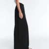 Pantalones rectos de mezcla de modal con pliegue lateral Pantalones rectos de mezcla de modal con pliegue lateral