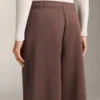 Pantalones rectos de pierna ancha con modal cepillado Pantalones rectos de pierna ancha con modal cepillado