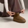 Pantalones rectos de pierna ancha con modal cepillado Pantalones rectos de pierna ancha con modal cepillado