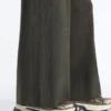 Pantalones rectos de punto acanalado Pantalones rectos de punto acanalado