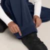 Pantalones tipo capullo con pliegue lateral y modal cepillado Pantalones tipo capullo con pliegue lateral y modal cepillado