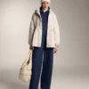 Pantalones tipo capullo con pliegue lateral y modal cepillado Pantalones tipo capullo con pliegue lateral y modal cepillado